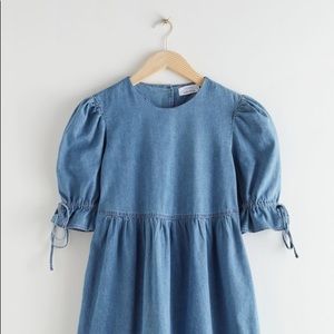 And other stories Babydoll denim dress